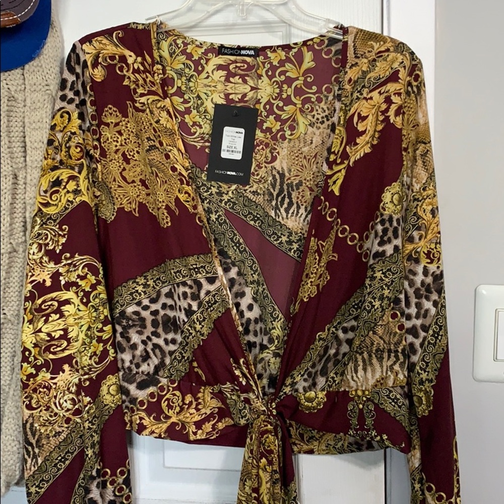 Mixed patten top